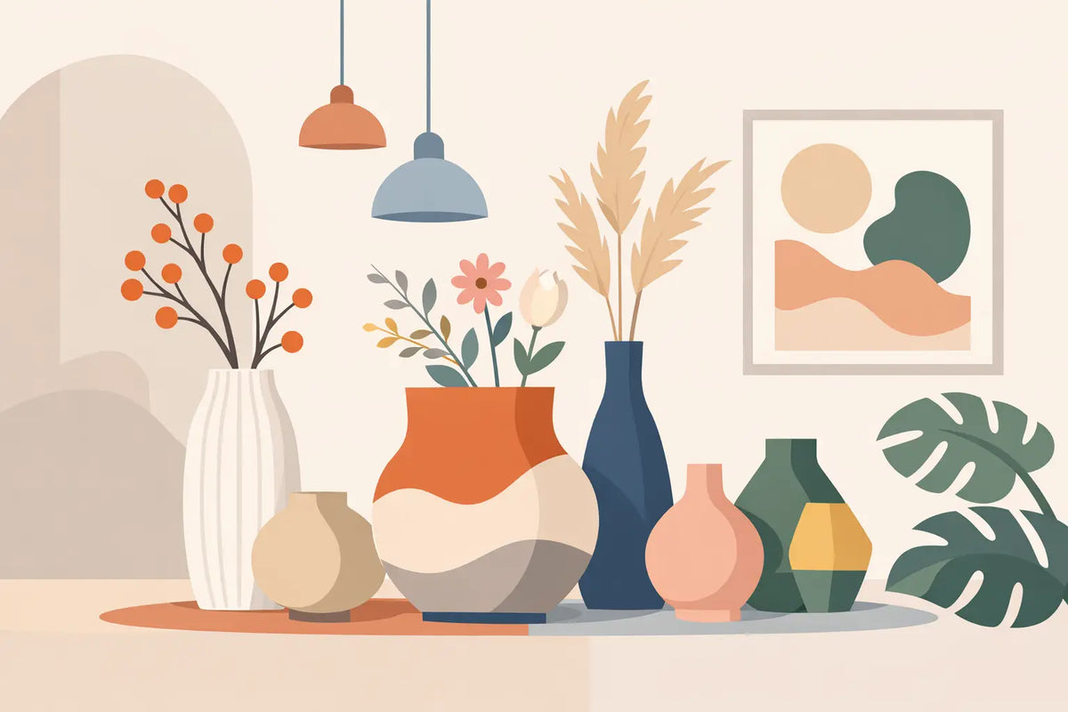 Hoe combineer je vazen voor een speels interieur