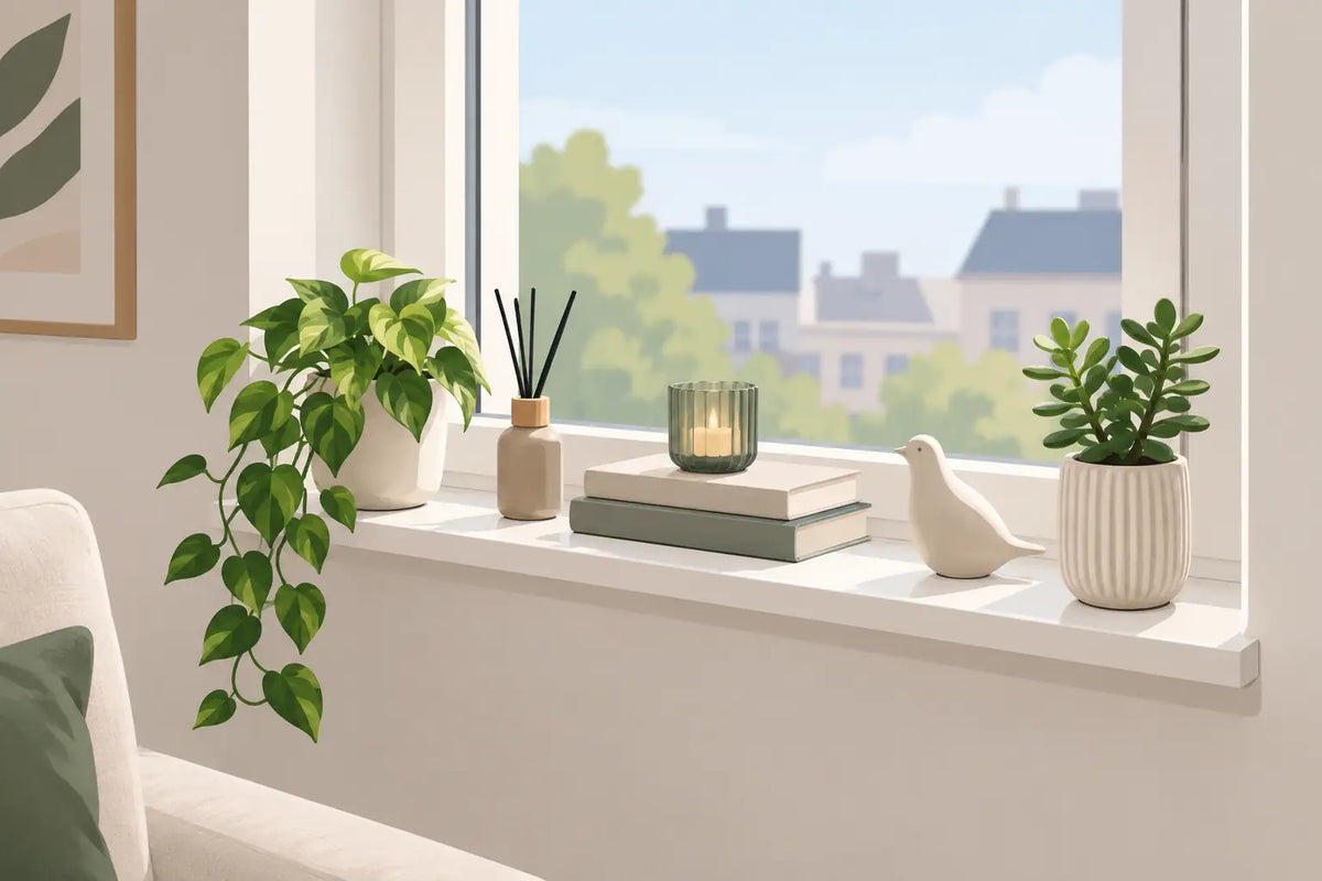7 woonaccessoires voor een smalle vensterbank