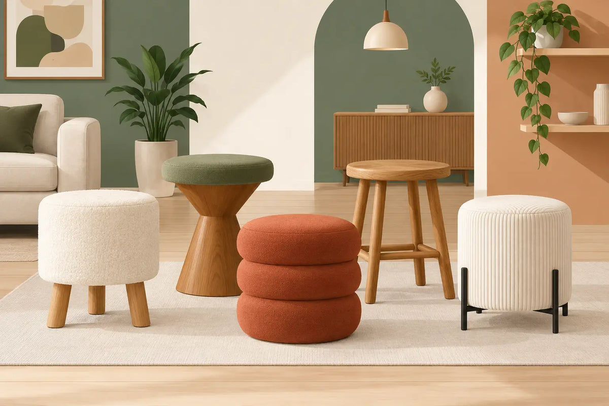 Gids voor decoratieve krukjes in elk interieur
