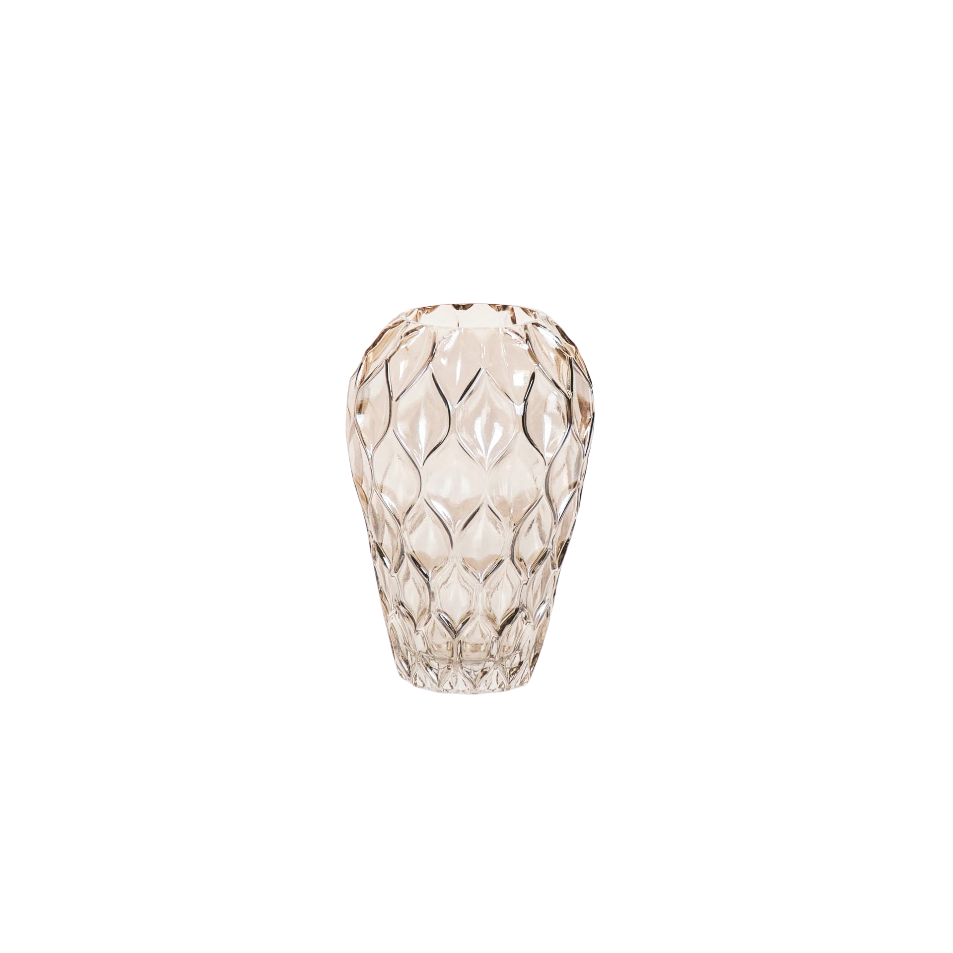 Vaas - Patroon - Smokey - Glas - 16x27cm