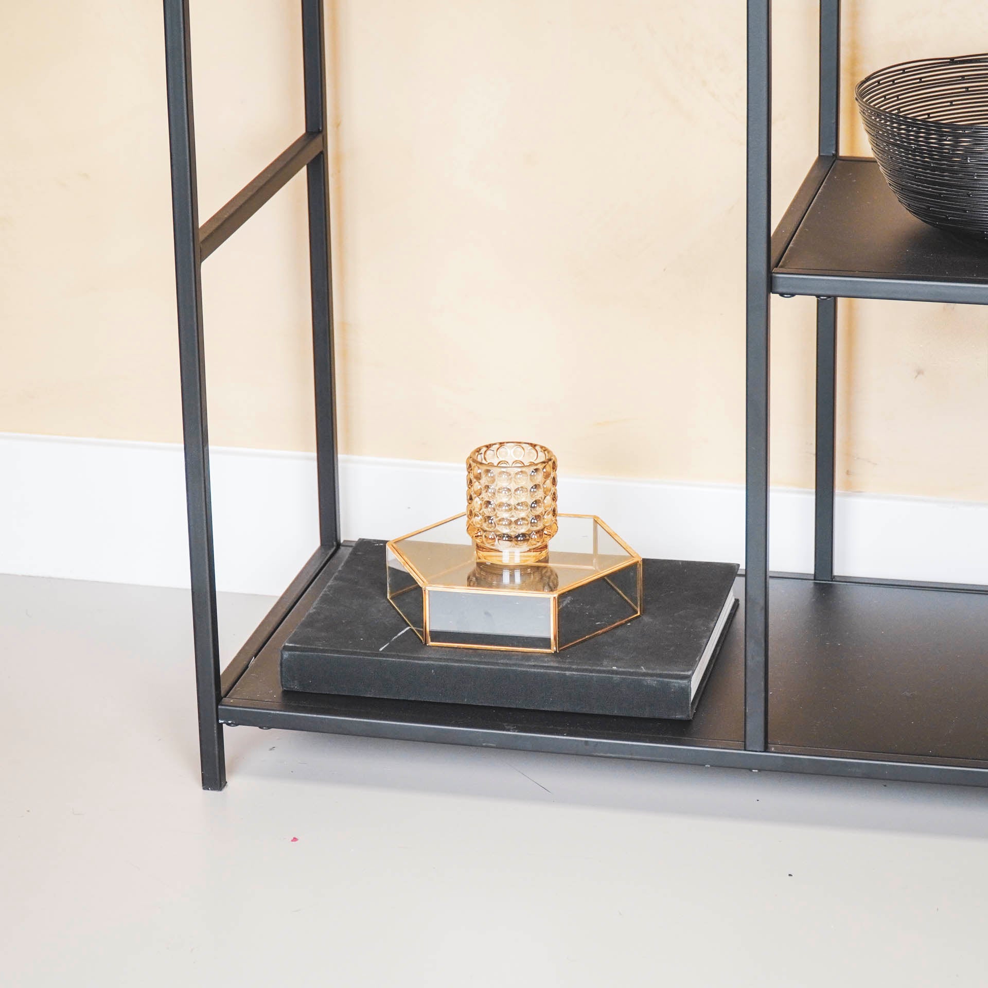 Theelichtje - Amber - Glas - 7x8cm