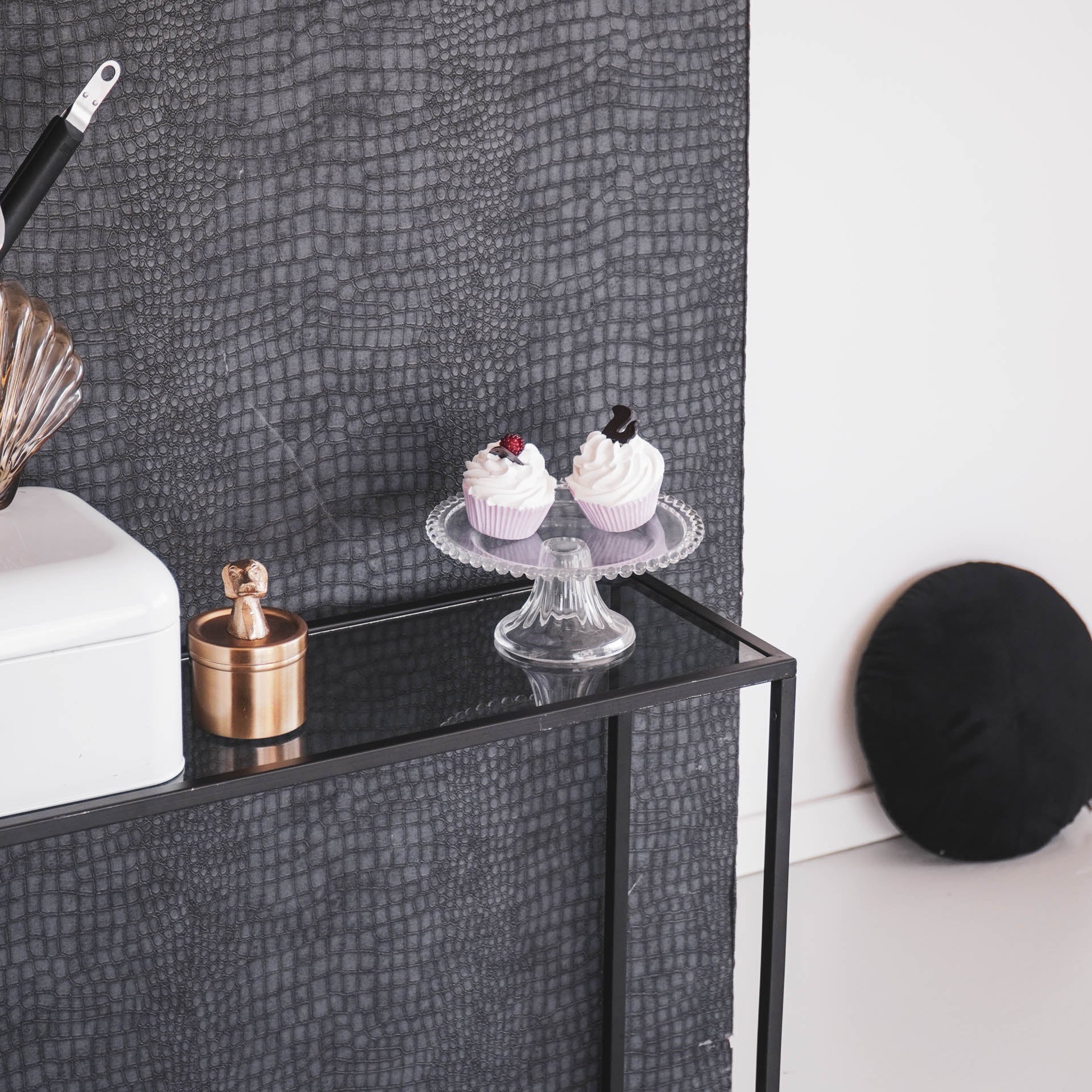 Taart plateau - Glas - Helder - 21x21x9.5cm