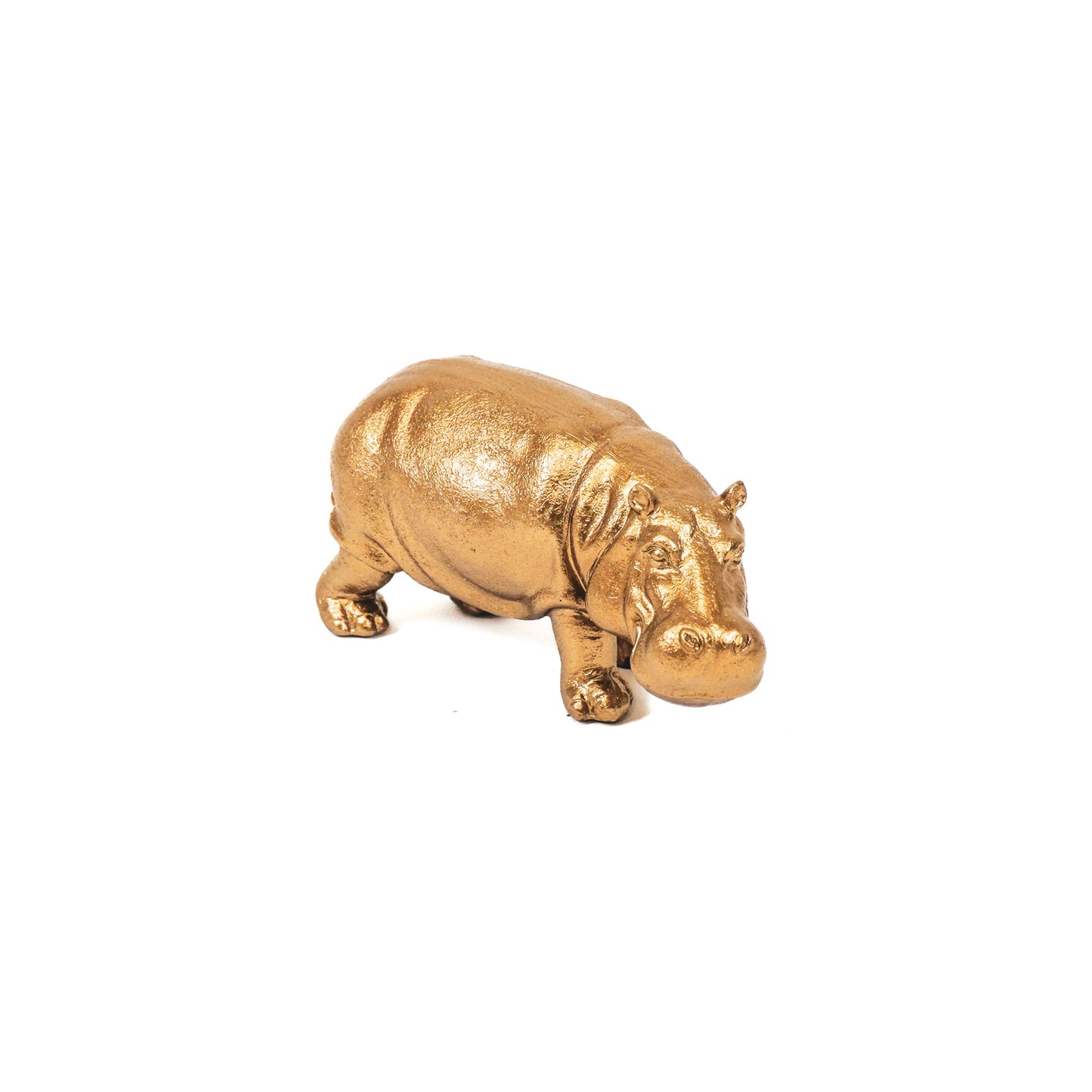 Housevitamin Nijlpaard - Goud - 14x6,5x7,5cm