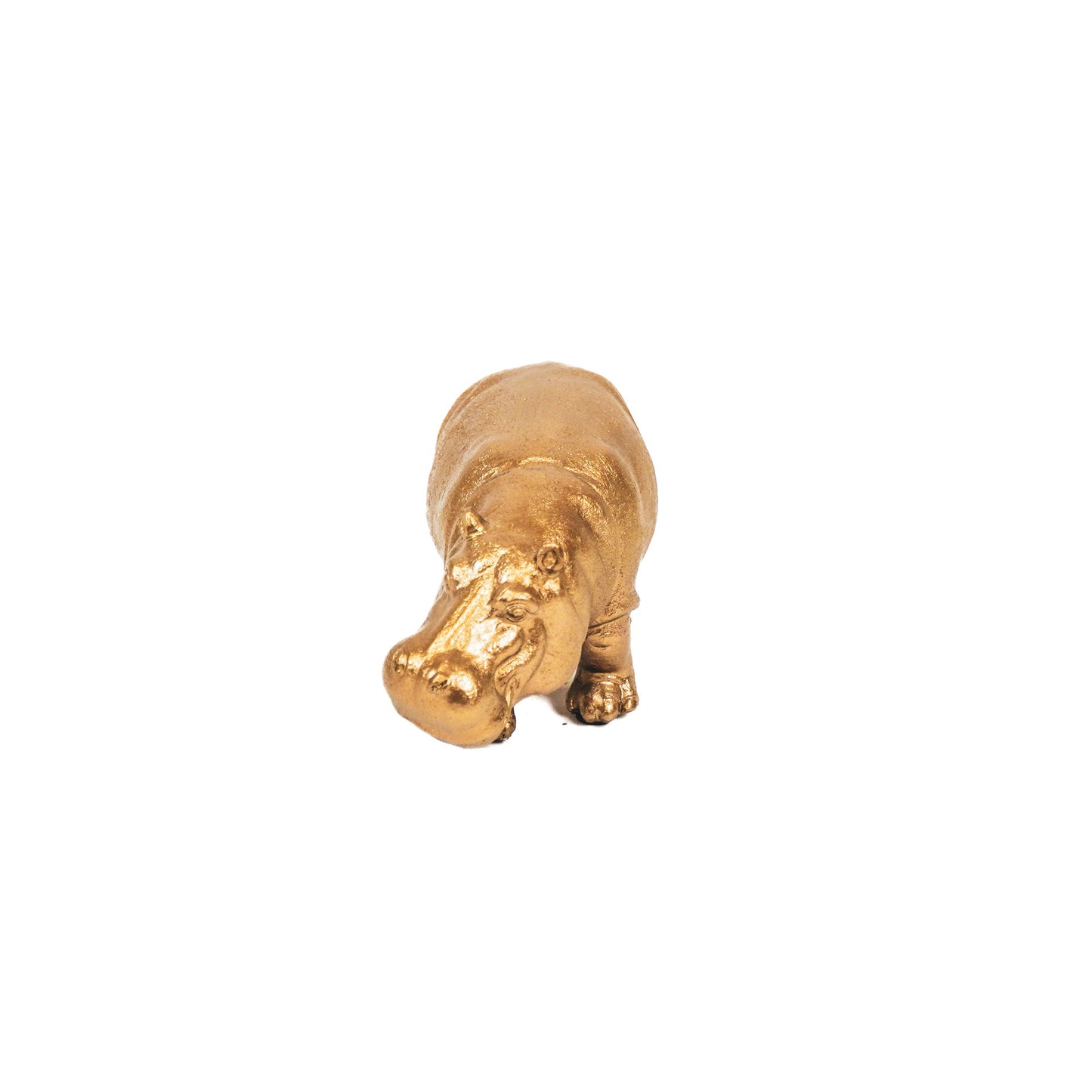 Housevitamin Nijlpaard - Goud - 14x6,5x7,5cm