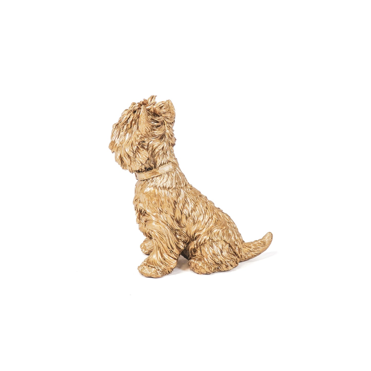 Housevitamin Terrier Hond - Goud - 22,5x16,5x27,5cm