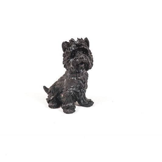 HV Terrier Hond - Zwart - 22.5x16.5x27.5 cm