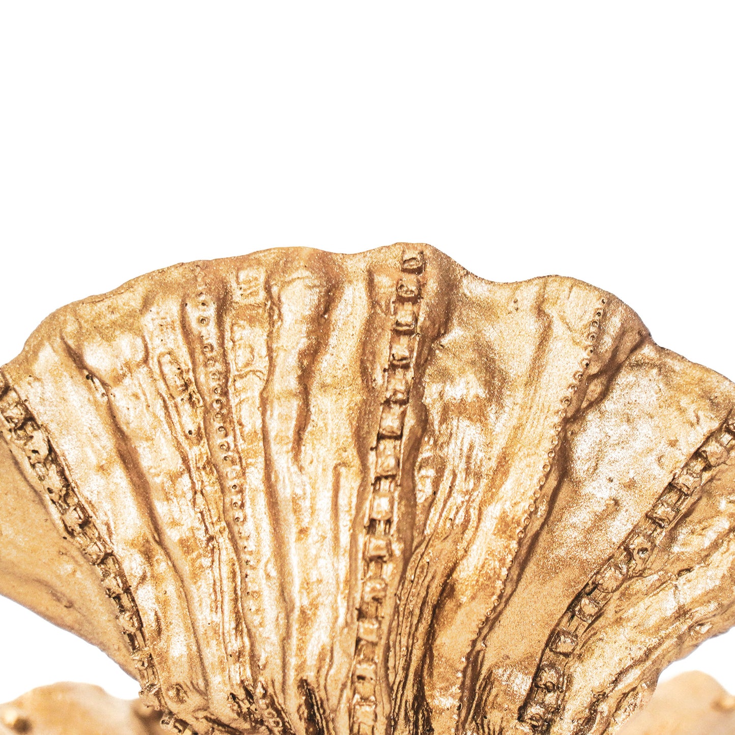 Ornament - Schelp - Polyresin - Goud -12.5x11.5x12cm