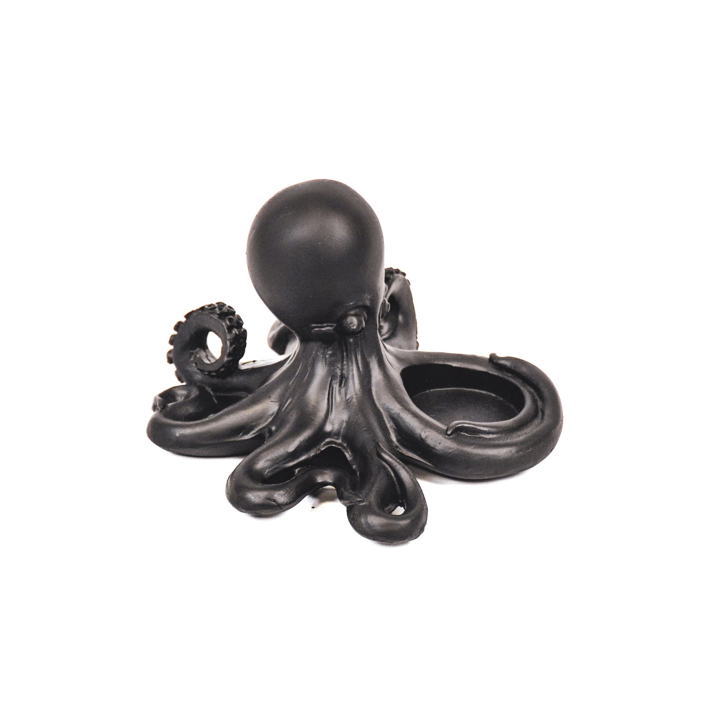 Housevitamin Octopus Theelicht houder - Zwart - 15,5x15x10,5cm