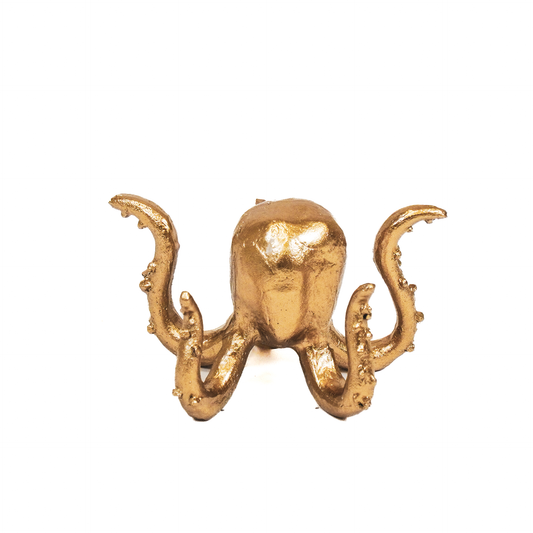 Housevitamin Octopus Kaarthouder - Goud - 9x10x6cm