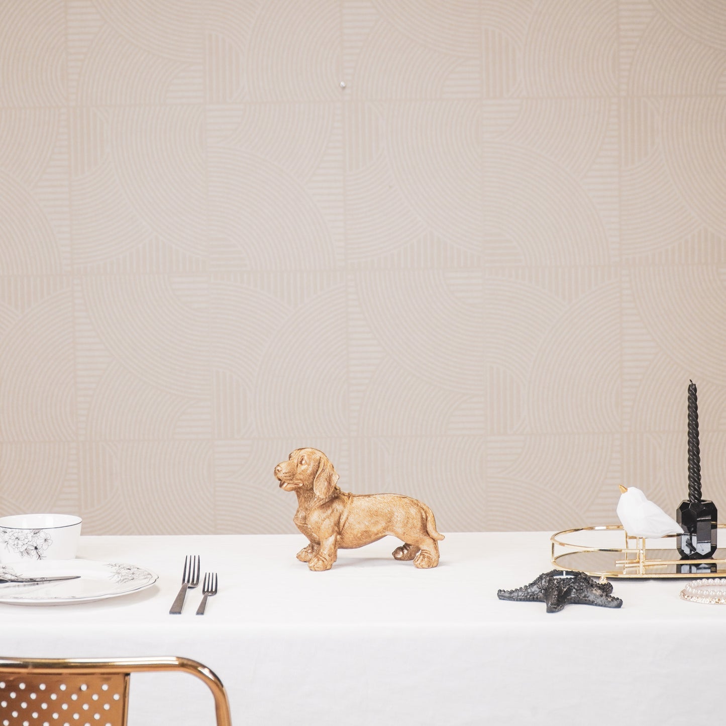 Housevitamin Teckel Hond - Goud - 20x8x15cm