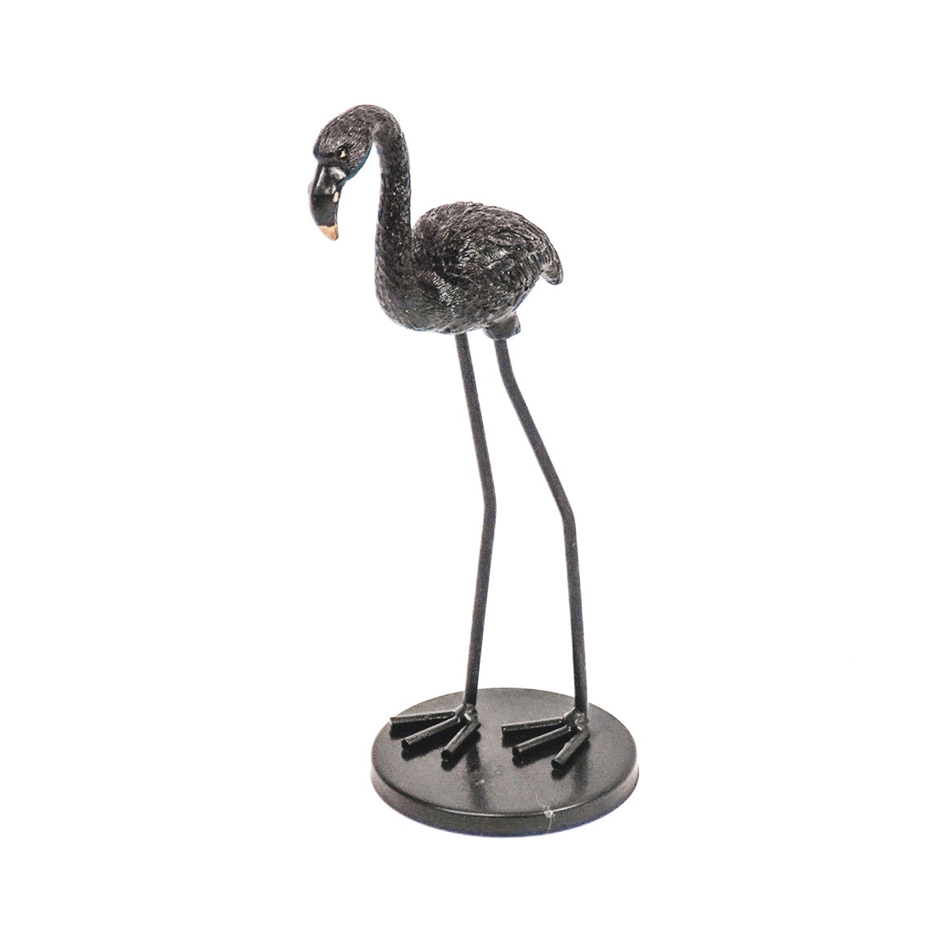 Flamingo Zwart - 9x7,5x19,5cm