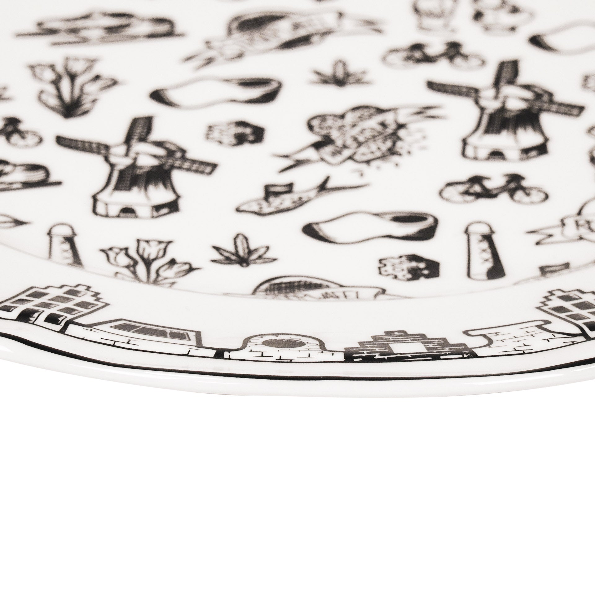 Diner Bord - Dutch Black - Newbone China - Ø26cm