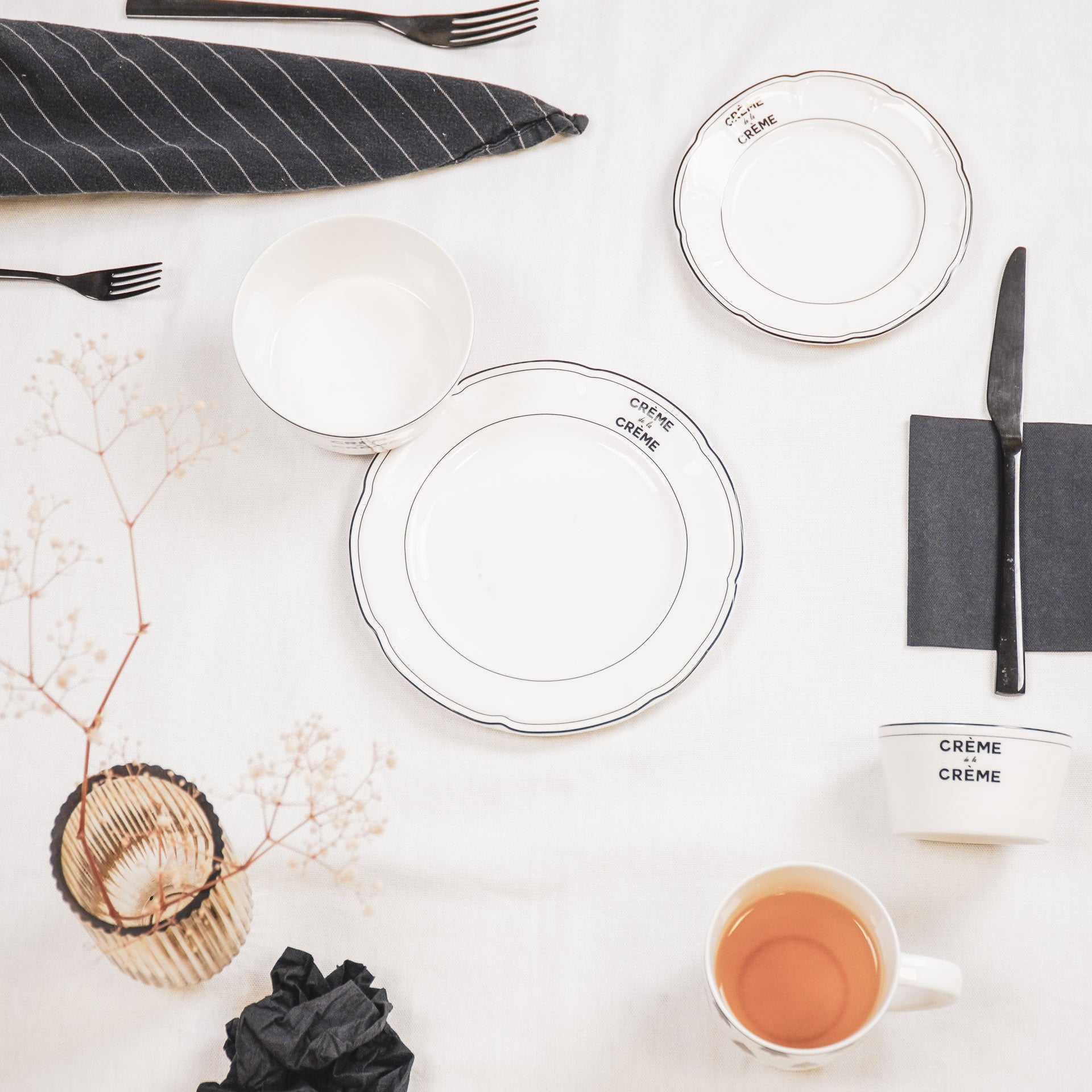 Ontbijtbord - Crème de la Crème - Newbone China - Ø19,5cm