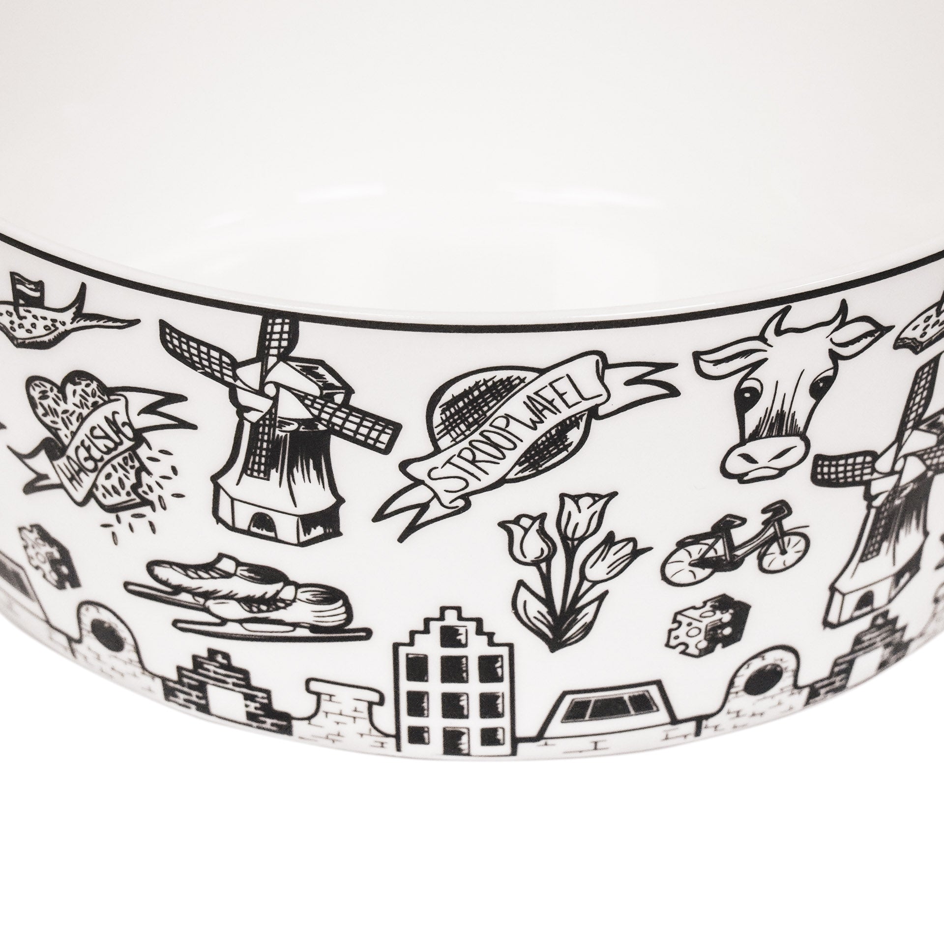 Schaal - Dutch Black - Newbone China - 14,5x14,5x6cm