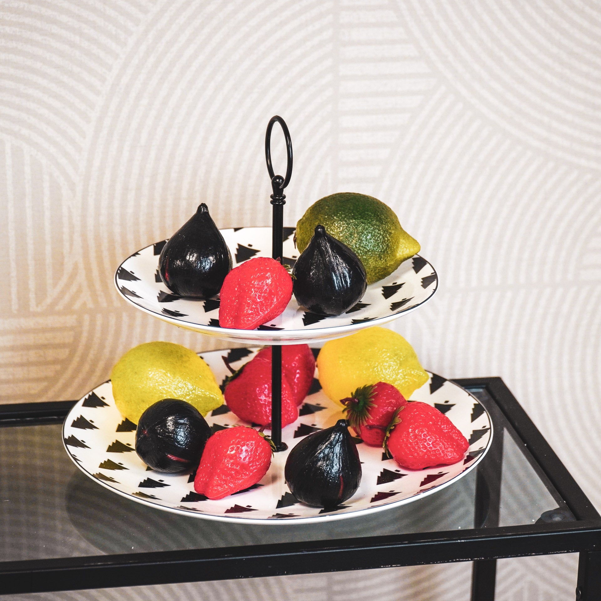 Etagère - Kerstboom - 2 lagen - Newbone China - 28x23cm