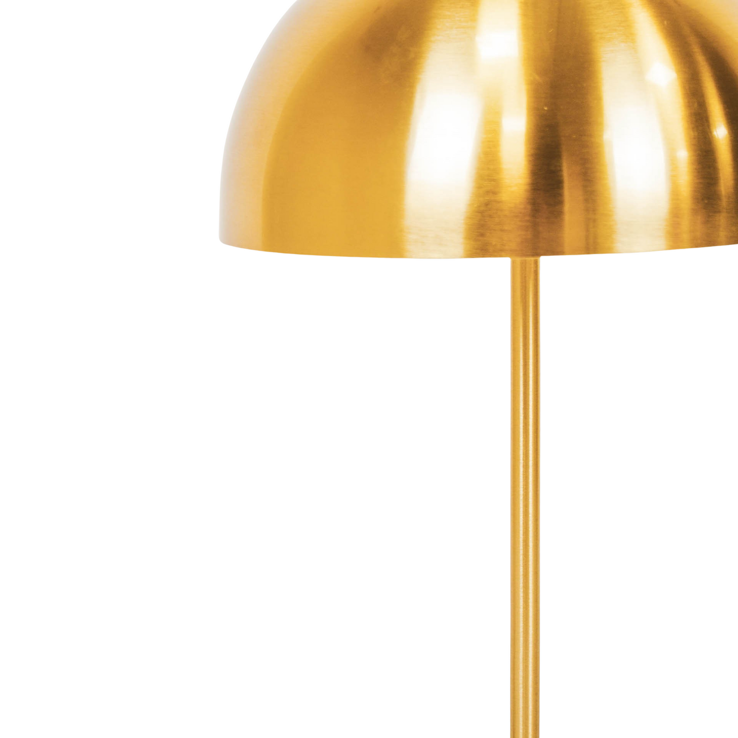 Tafellamp - Mushroom - Metaal/ Marmer- Goud-15x45x55cm