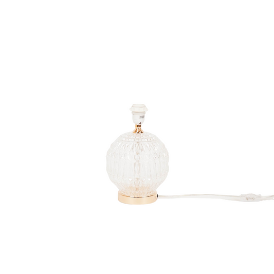 Tafellamp - Kristal Glazen Voet - Helder - 19x19x20cm