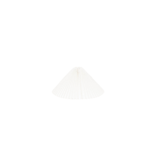 Lampenkap - Plissé - Polyester - Wit - 6x29,5x15 cm