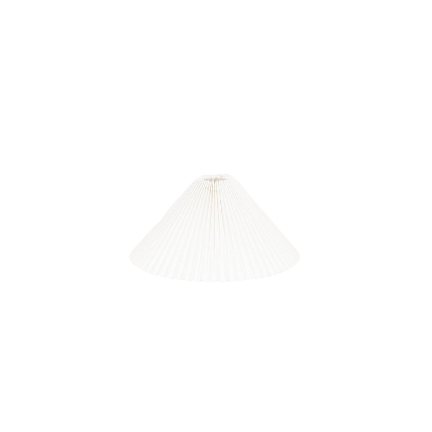 Lampenkap - Plissé - Polyester - Wit - 8x35x17 cm