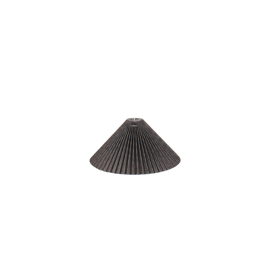 Lampenkap - Plissé - Polyester - Zwart - 6x29,5x15 cm