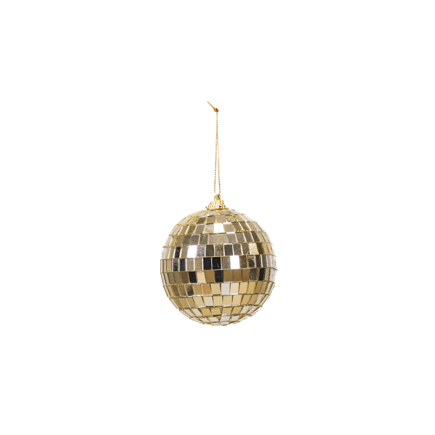 Disco Xmas ball - Gold - 8x8x8cm