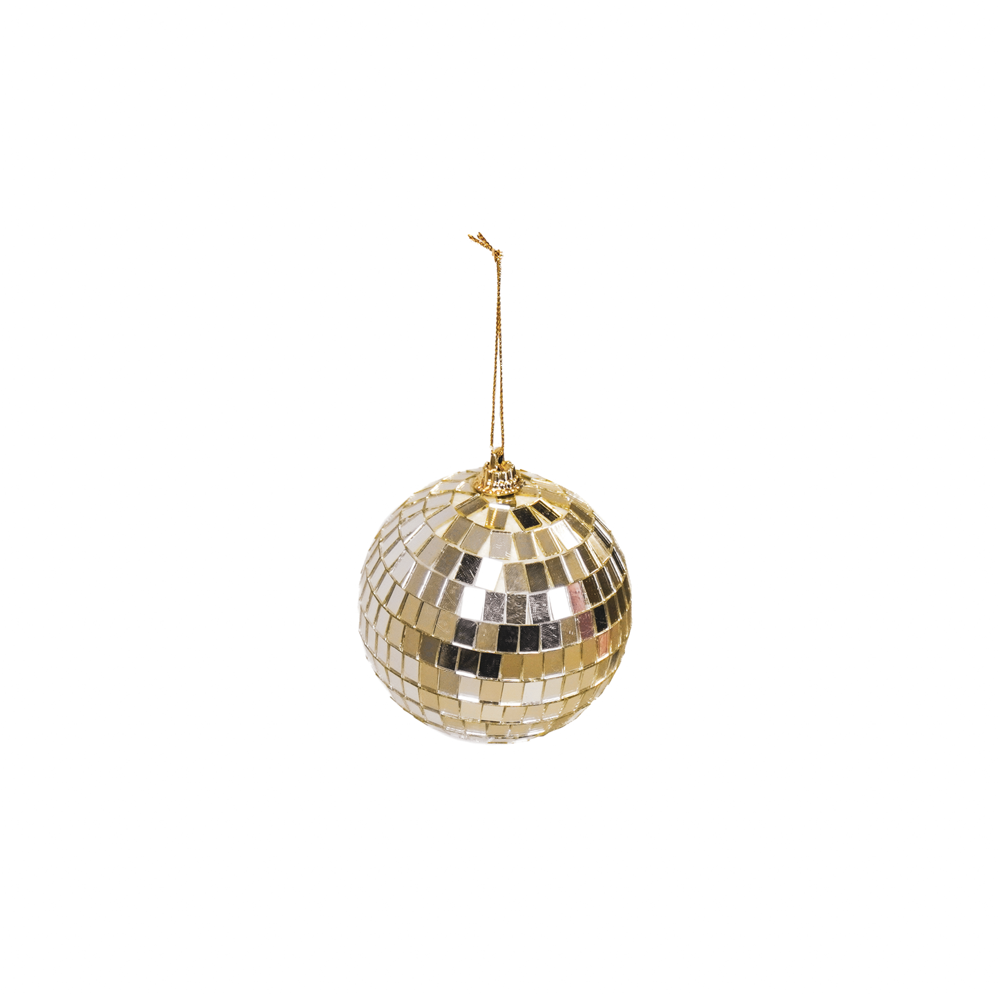 Disco Xmas ball - Gold - 8x8x8cm