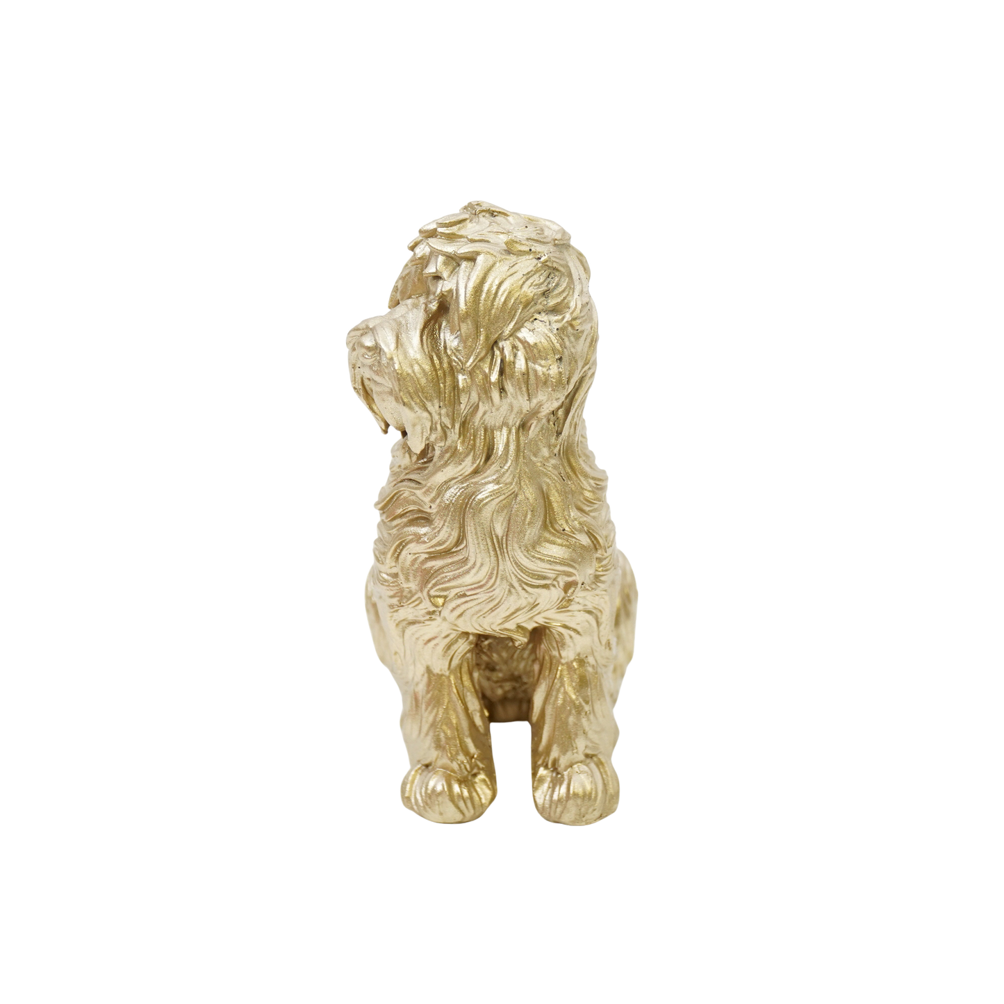 Ornament - Labradoodle - Polyresin - Goud - 10,5x5x9cm