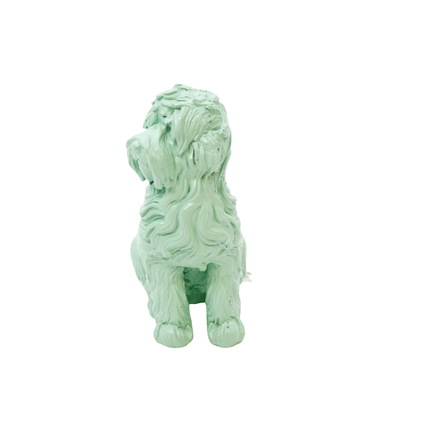 Ornament - Labradoodle - Polyresin - Mintgroen - 10,5x5x9cm