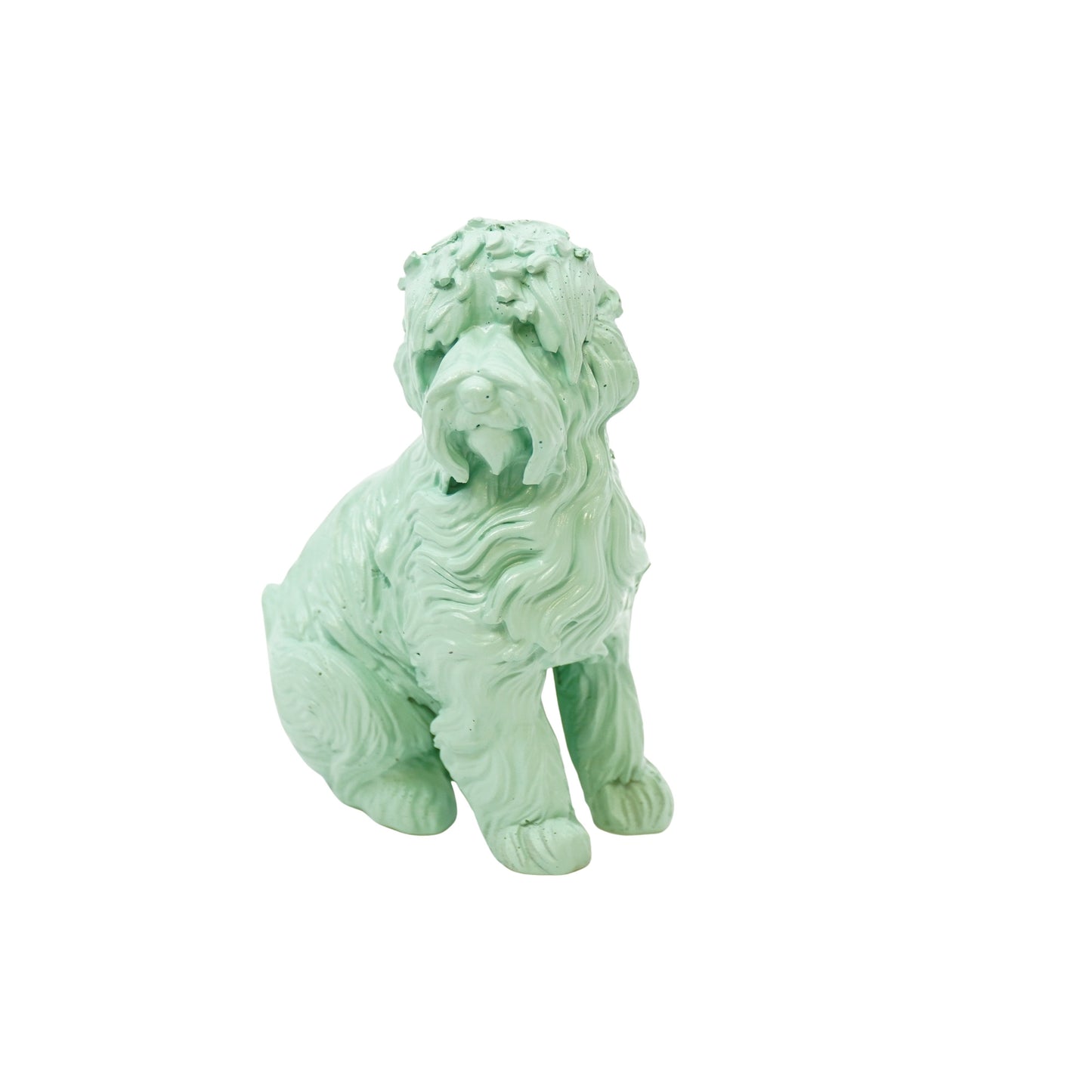 Ornament - Labradoodle - Polyresin - Mintgroen - 10,5x5x9cm