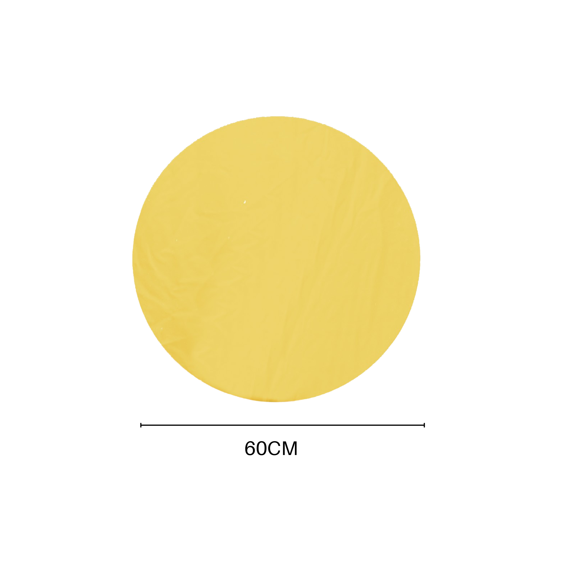 Spiegel - Rond - Goud Glas - 60x1x60m