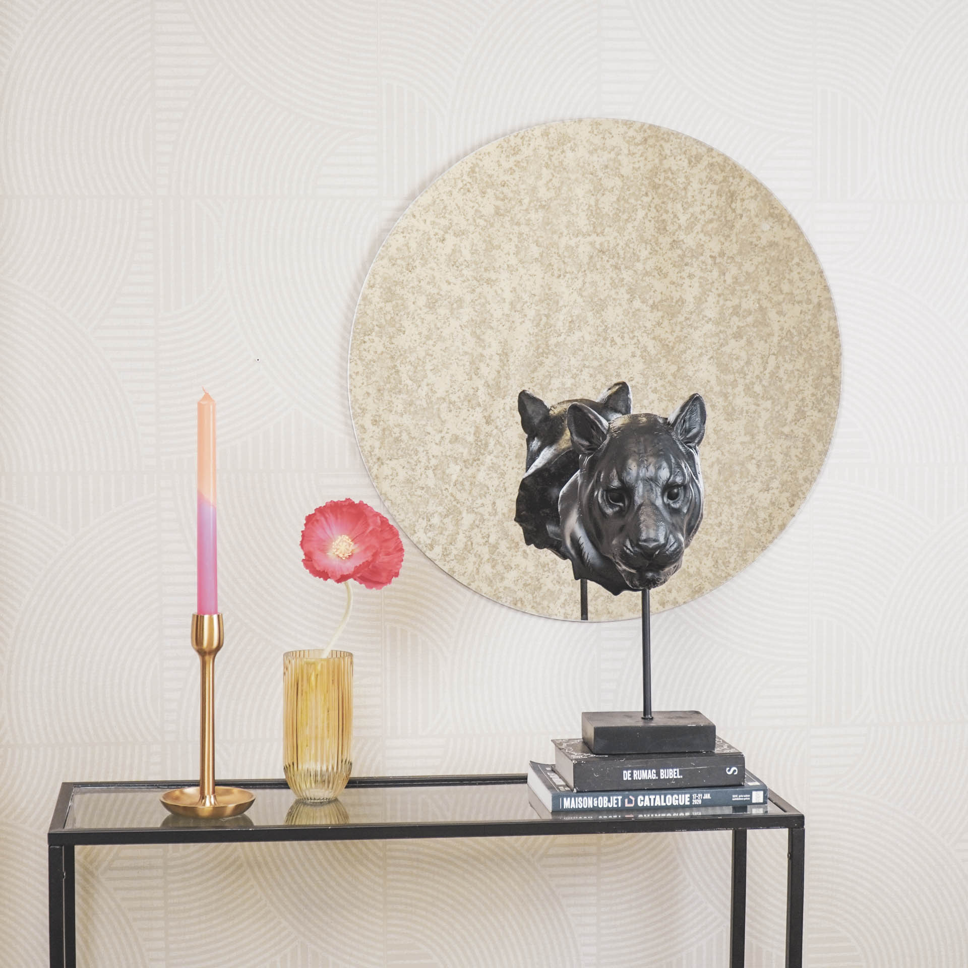 Spiegel - Rond - Smokey Glas - 60x1x60cm
