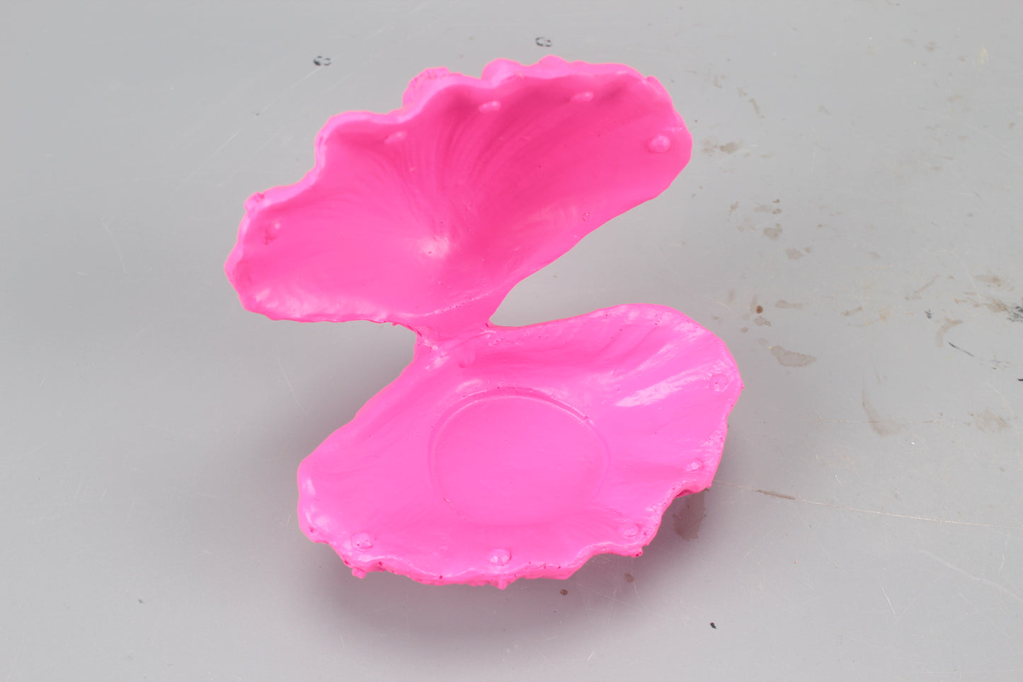 Ornament - Schelp/Oester - Polyresin - Roze - 12,5x11,5x12cm