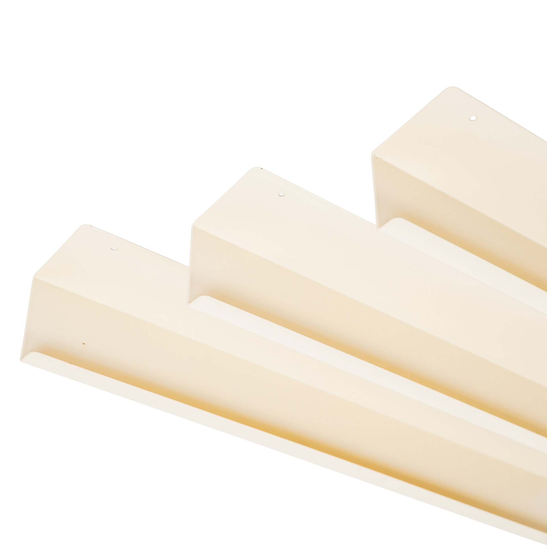 Wandplanken - Metaal - Beige - Set van 3 - 40/50/60cm