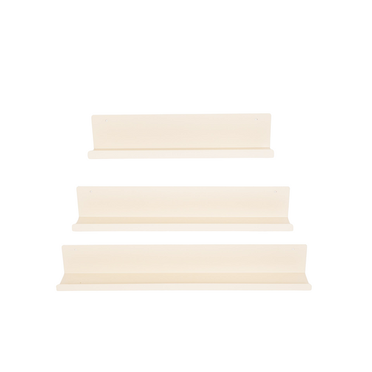 Wandplanken - Metaal - Beige - Set van 3 - 40/50/60cm