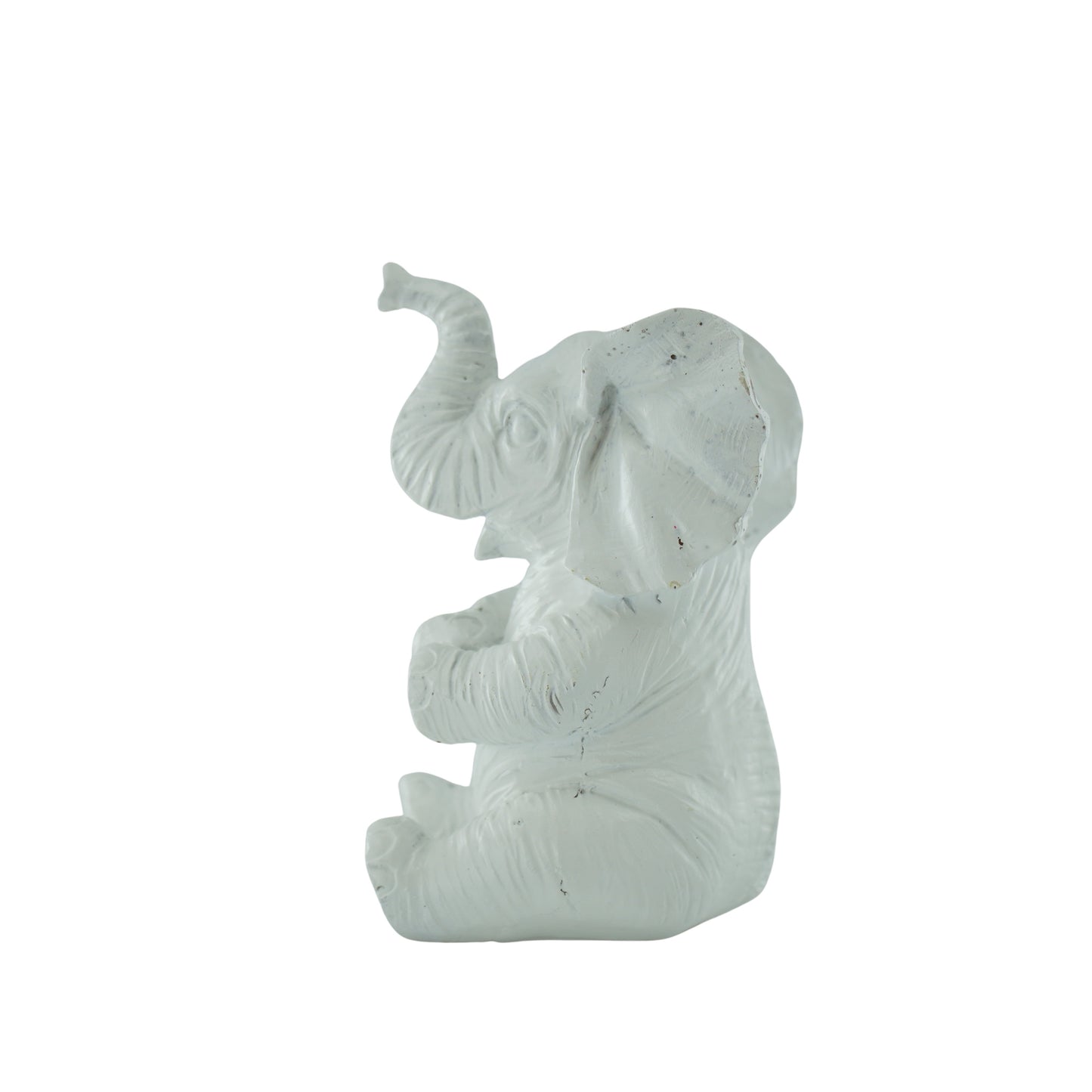 Ornament - Olifant - Polyresin - Wit - 7x7x11cm