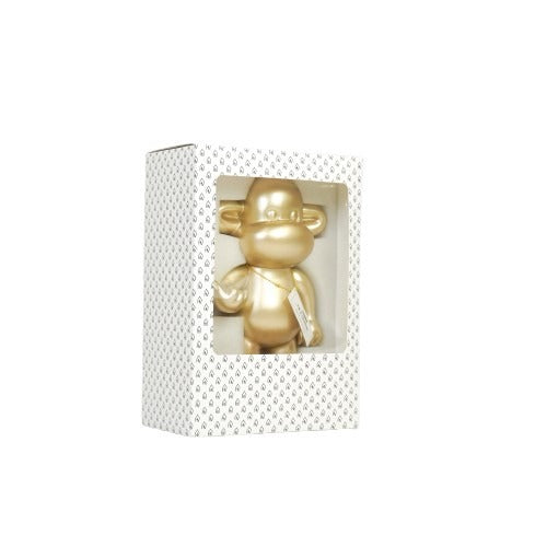 Ornament - Hang loose Aap Beeld 'The Legend' - Polyresin - Goud - 20,5x13,5x35cm