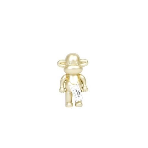 Ornament - Aap Beeld 'The Legend' - Polyresin - Goud - 11x7x19cm