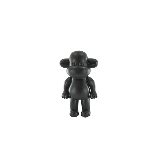 Ornament - Aap Beeld 'The Legend' - Polyresin - Zwart - 11x7x19cm