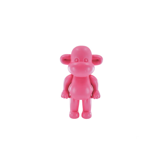 Ornament - Aap Beeld 'The Legend' - Polyresin - Roze - 11x7x19cm