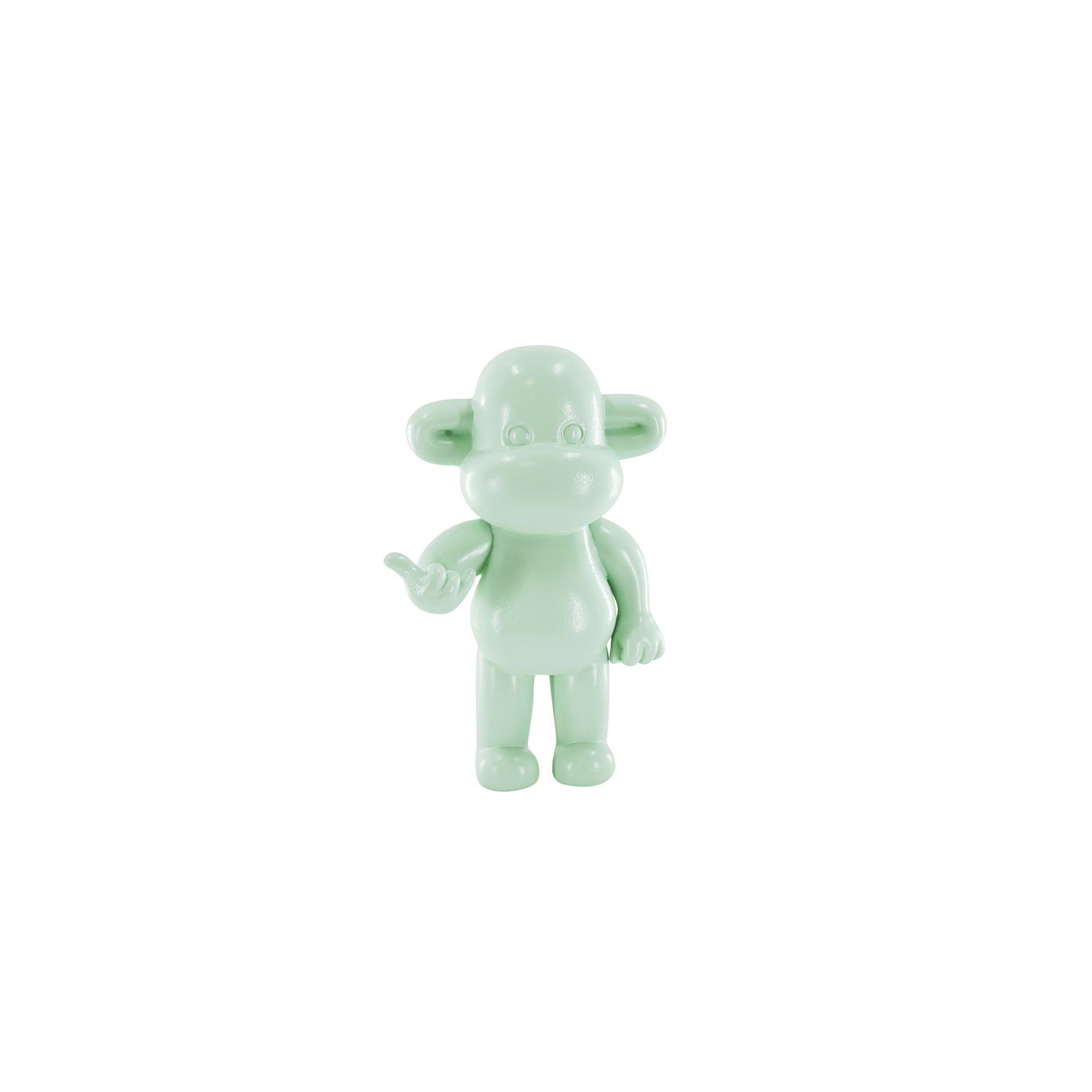 Ornament - Hang loose Aap Beeld 'The Legend' - Polyresin - Mintgroen - 11x7x19cm