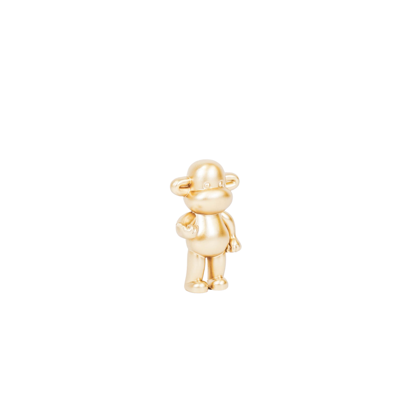 Ornament - Hang loose Aap Beeld 'The Legend' - Polyresin - Goud - 33x21x50cm