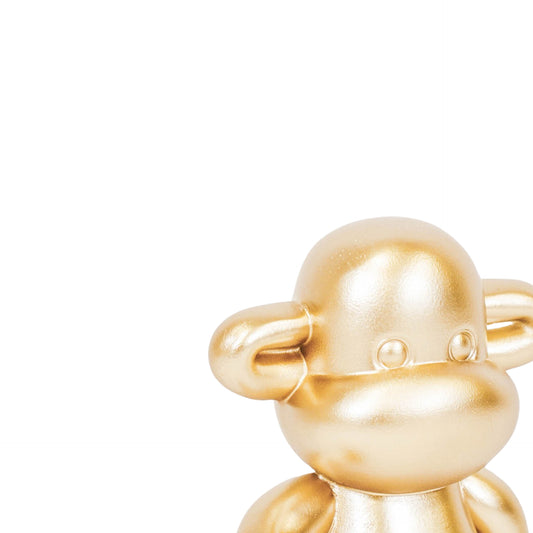 Ornament - Aap Beeld 'The Legend'  - Polyresin - Goud - 33x21x50cm