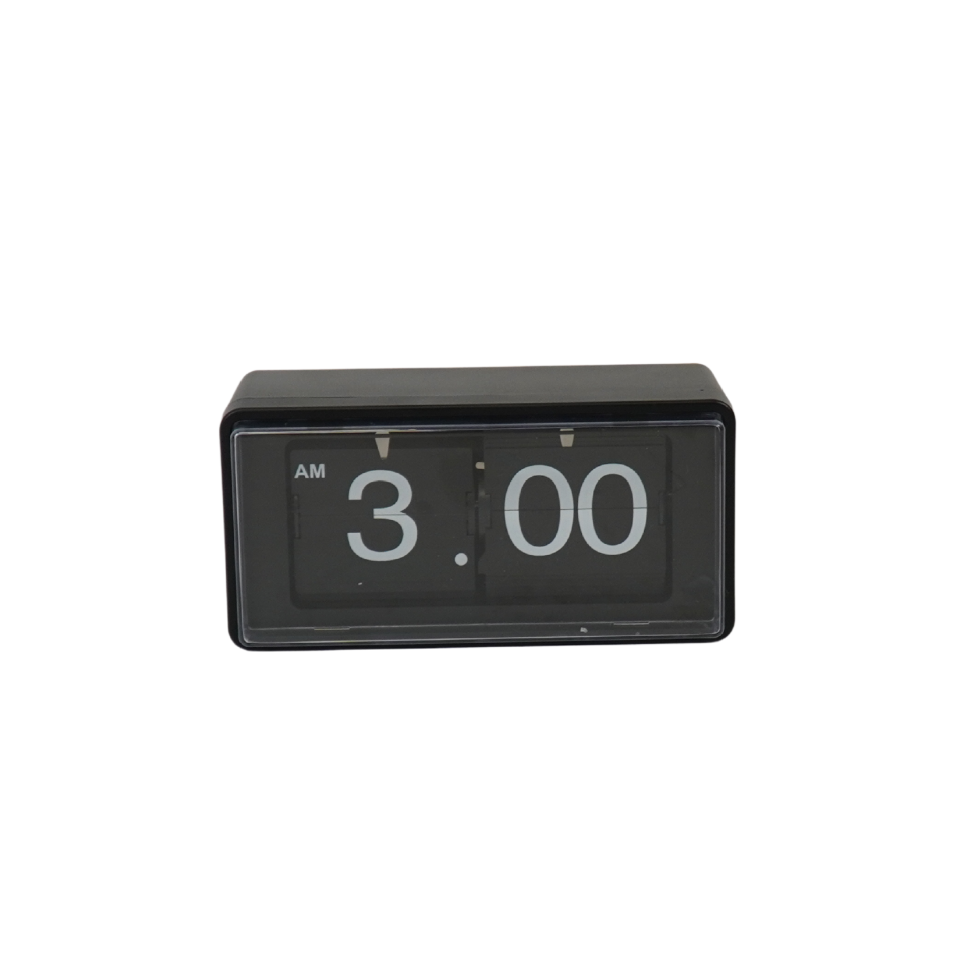 Klok- Kast Klok Flip Over- Zwart - 22x13x11,5cm