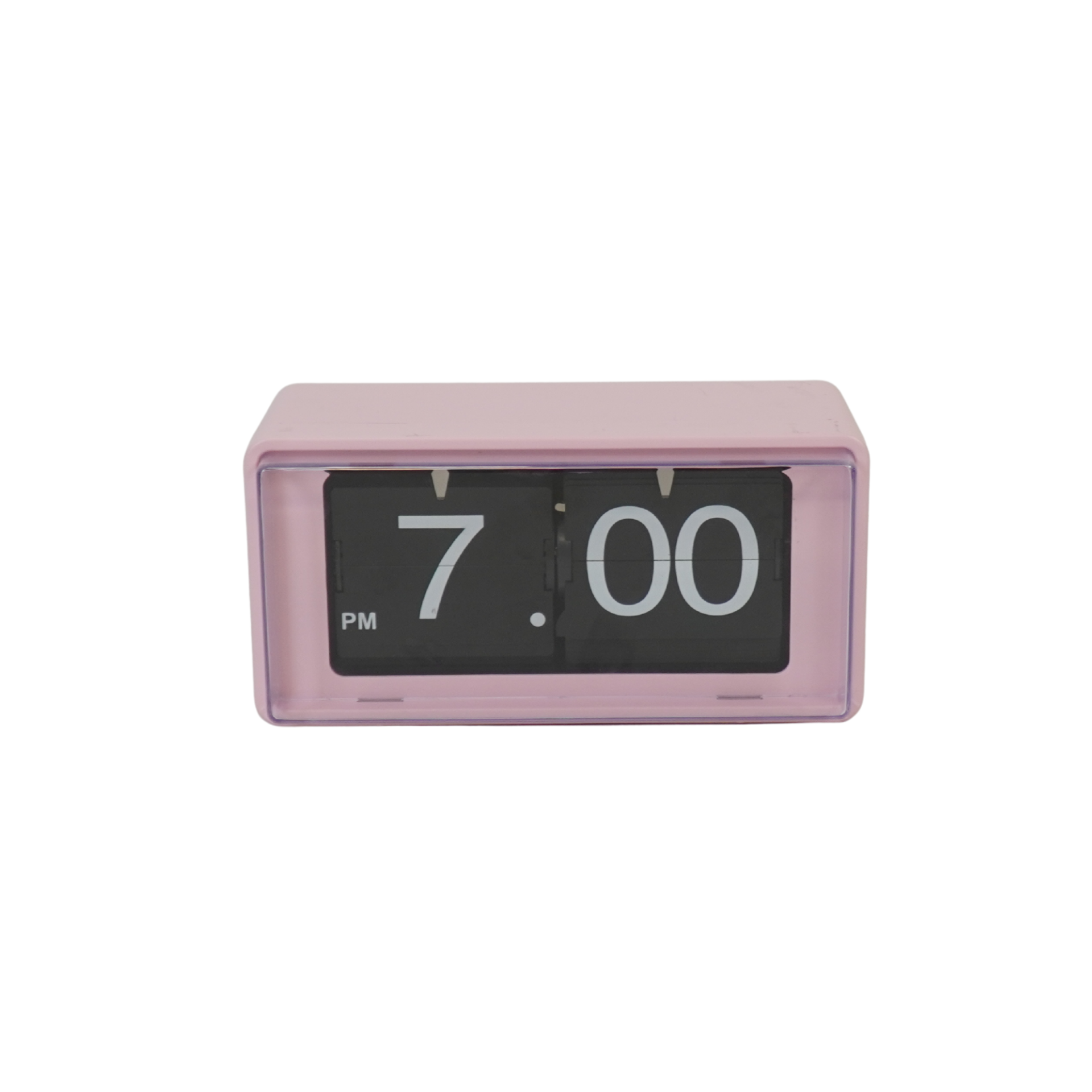 Klok- Kast Klok Flip Over- Roze- 22x13x11,5cm