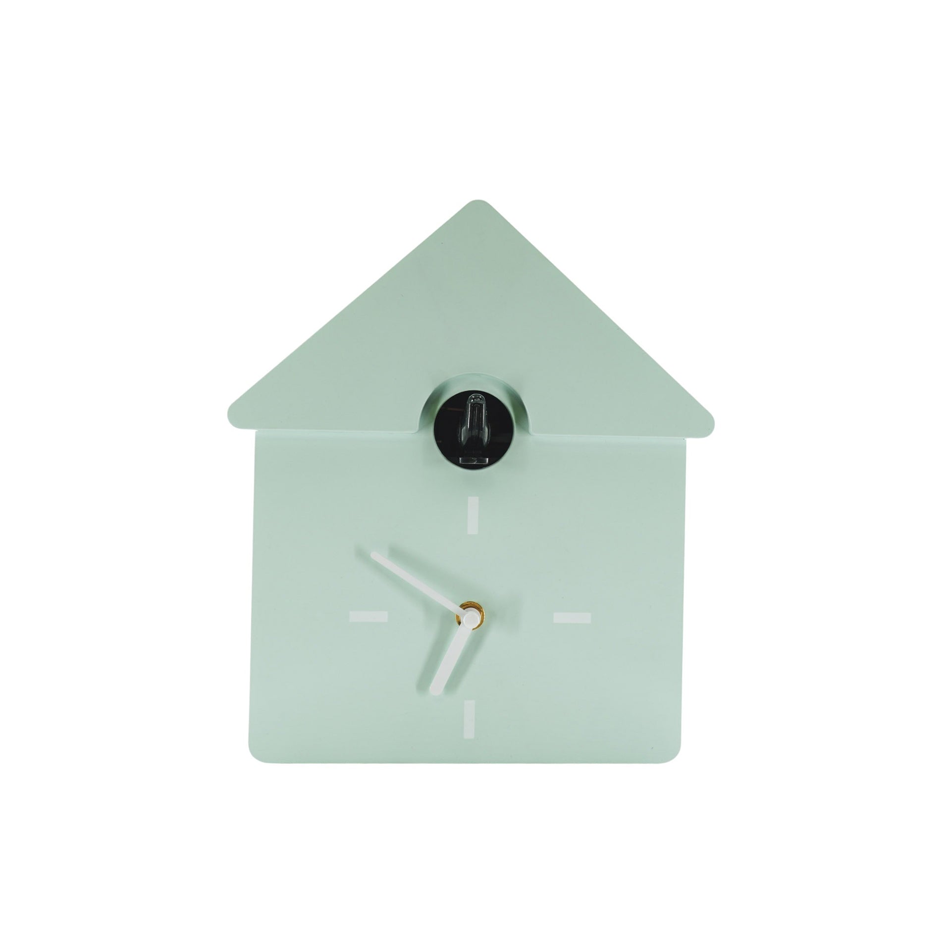 Klok- Wandklok Koekoeksklok - Light Green- 24x27x9cm