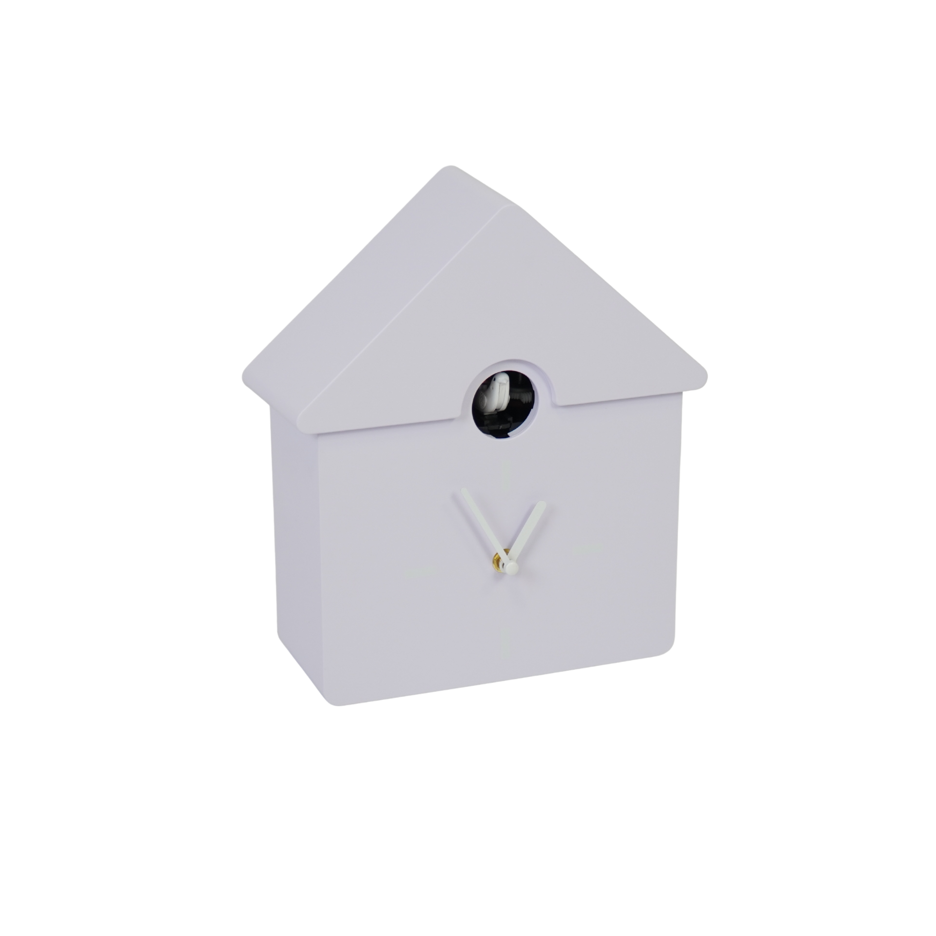 Klok- Wandklok Koekoeksklok - Lila- 24x27x9cm