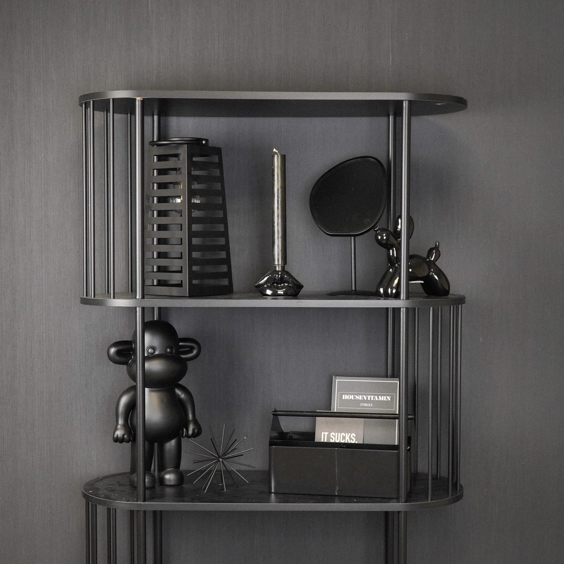 Lamp- Lantaarn/ Windlicht - Solar - Metaal - Zwart - 14x14x32,5cm