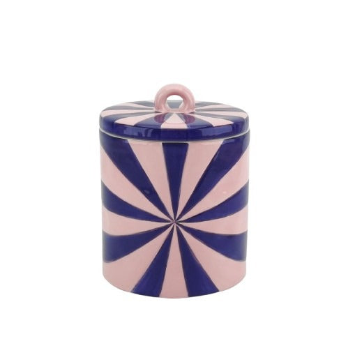 Sierpotje - Swirl - Dolomiet - Roze/Violet - 11x11x14,5cm
