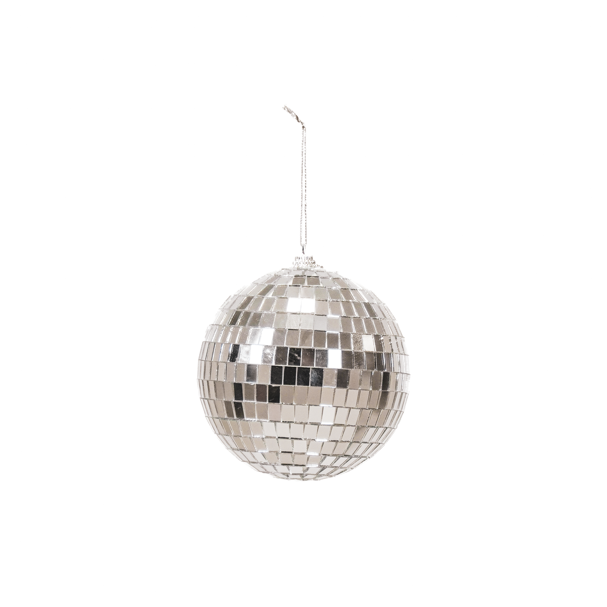 Set van 5 Disco Kerstballen – Zilver – Foam – 8/10/15/20/25 cm – Kerst Hangdecoratie