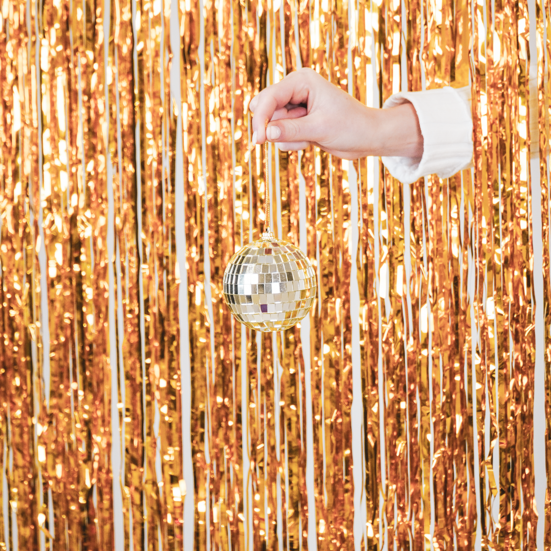 Kerstversiering -  Kersthanger - Discobal - Foam - Goud - 10x10x10cm